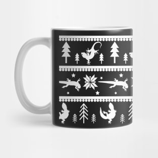 Gecko Fair Isle Pattern (Green) Mug